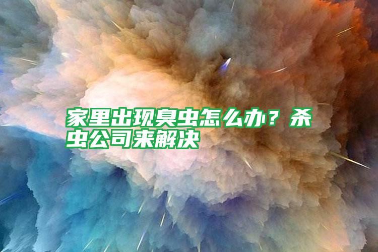 家里出現(xiàn)臭蟲怎么辦?殺蟲公司來解決