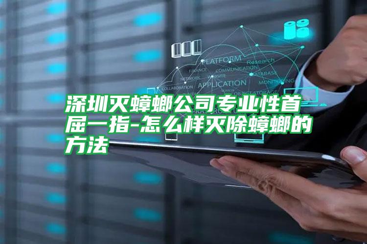 深圳滅蟑螂公司專(zhuān)業(yè)性首屈一指-怎么樣滅除蟑螂的方法
