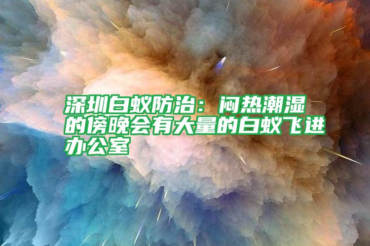 深圳白蟻防治:悶熱潮濕的傍晚會有大量的白蟻飛進辦公室