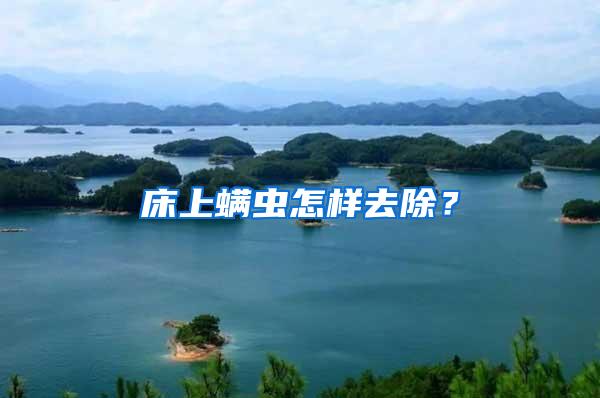 床上螨蟲怎樣去除?