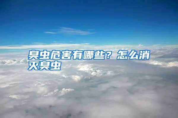 臭蟲危害有哪些?怎么消滅臭蟲