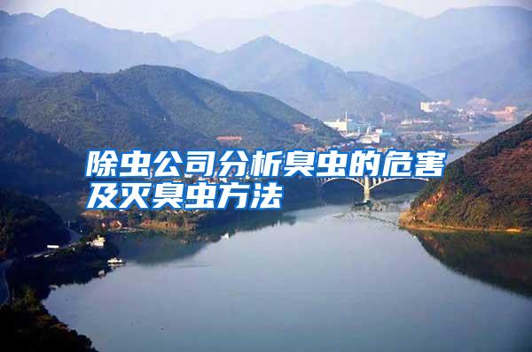 除蟲公司分析臭蟲的危害及滅臭蟲方法