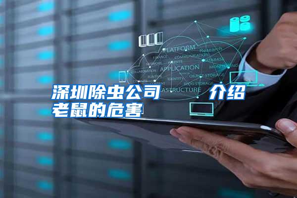 深圳除蟲公司 介紹老鼠的危害