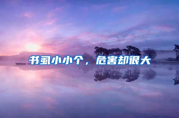 書虱小小個,危害卻很大