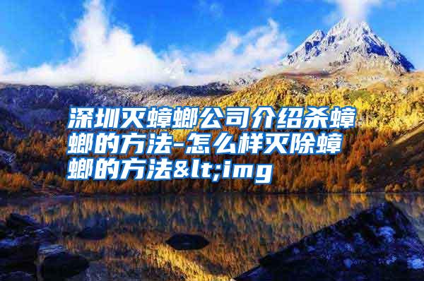 深圳滅蟑螂公司介紹殺蟑螂的方法-怎么樣滅除蟑螂的方法<img