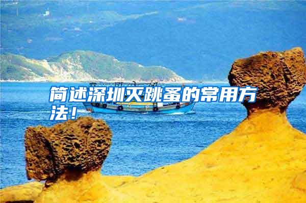 簡述深圳滅跳蚤的常用方法!
