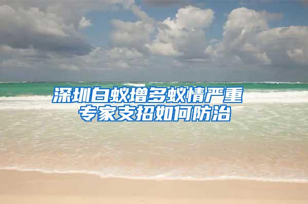 深圳白蟻增多蟻情嚴(yán)重 專家支招如何防治