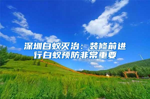 深圳白蟻滅治：裝修前進行白蟻預防非常重要
