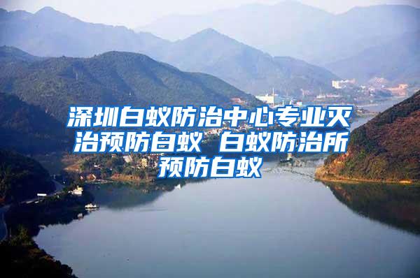 深圳白蟻防治中心專業(yè)滅治預(yù)防白蟻 白蟻防治所預(yù)防白蟻