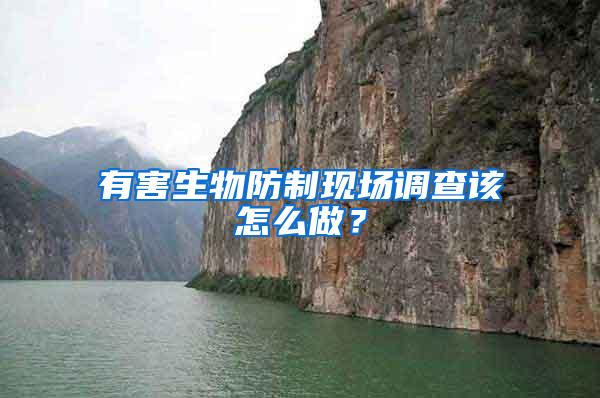 有害生物防制現(xiàn)場調(diào)查該怎么做？