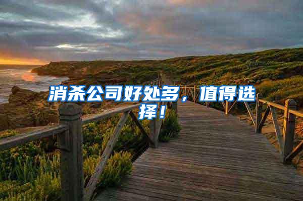 消殺公司好處多，值得選擇！