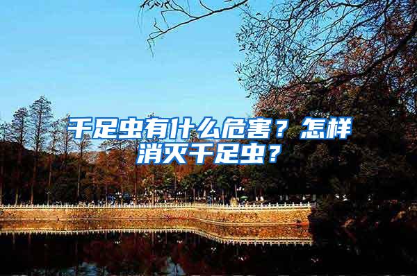 千足蟲有什么危害？怎樣消滅千足蟲？