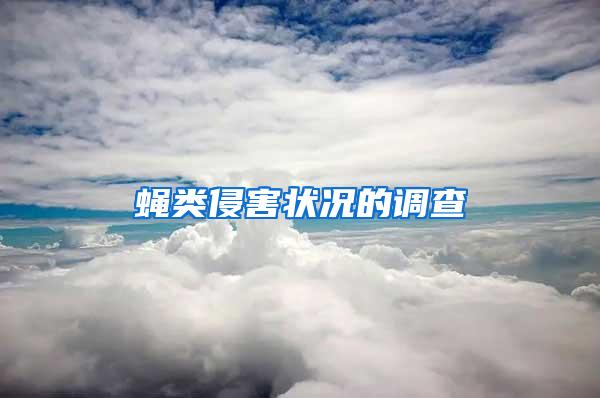 蠅類(lèi)侵害狀況的調(diào)查