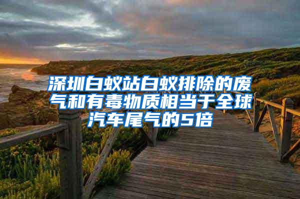 深圳白蟻站白蟻排除的廢氣和有毒物質(zhì)相當(dāng)于全球汽車尾氣的5倍